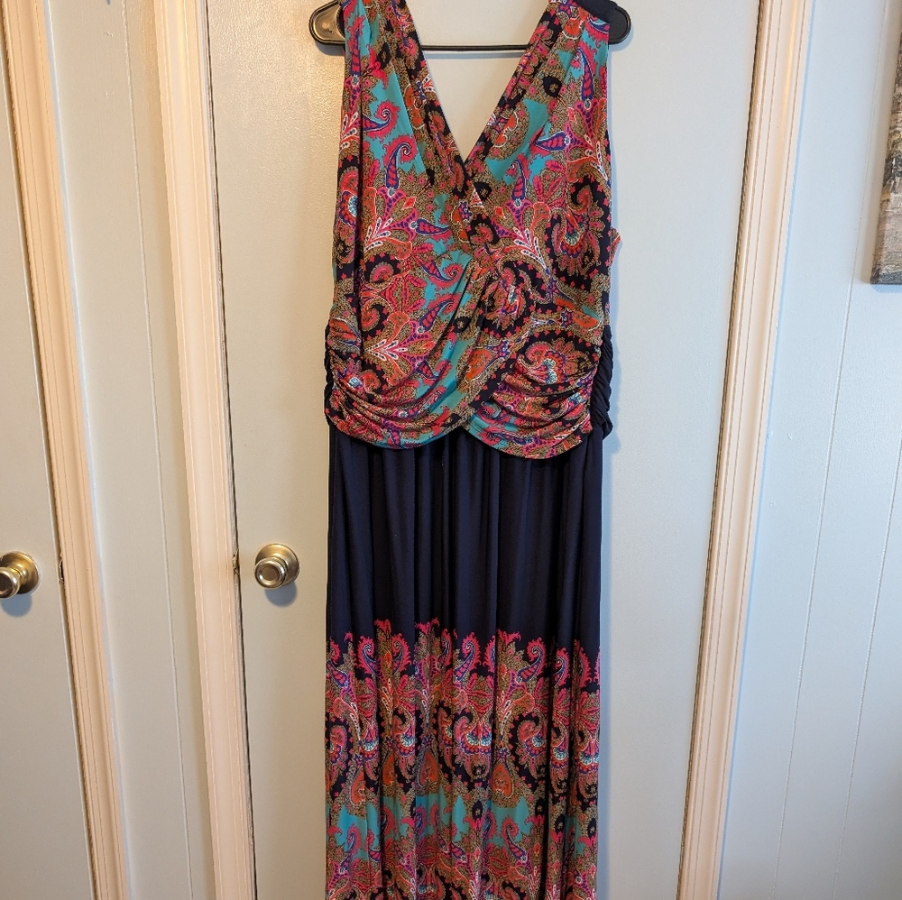 Eliza J Paisley Print Maxi Dress - Multicolor